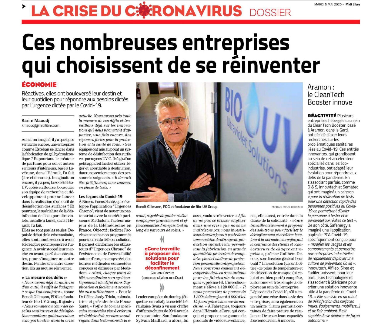 article Midi libre BIO-UV
