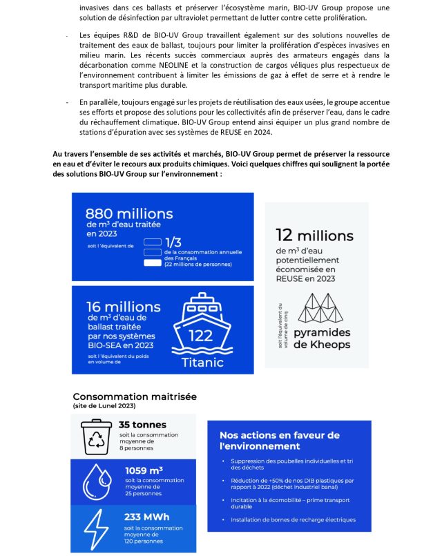 BIO-UV Group renforce sa politique RSE avec de nouvelles initiatives et ...