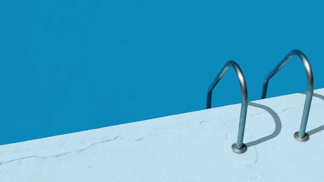 piscine illustration bleu